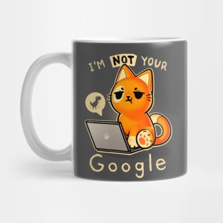 Not your Google - Laptop cat - Angry kitty - error 404 Mug